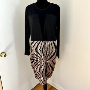 Red Dot Boutique Sequin Dress Sz 3X